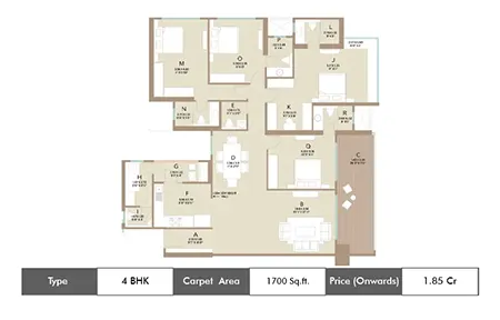 4 BHK Plan